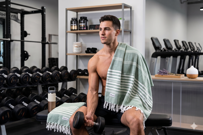 Signature Stripes 100% Bamboo Bath Towels | Quick Dry, Ultrasoft & Lightweight