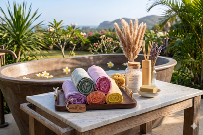 Bamboo Bath Towels Set - 5 Colors